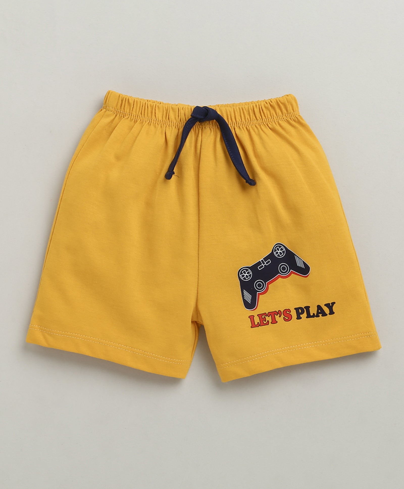 BUMZEE Navy & Yellow Boys Sleeveless T-Shirt & Short Set