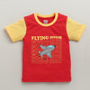 BUMZEE Red & Yellow Boys Half Sleeves Cotton T-Shirts Pack Of 2