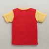 BUMZEE Red & Yellow Boys Half Sleeves Cotton T-Shirts Pack Of 2