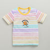 BUMZEE Indigo & Multi Boys Half Sleeves Cotton T-Shirts Pack Of 2