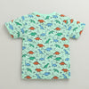 BUMZEE Coral & Mint Green Boys Half Sleeves Cotton T-Shirts Pack Of 2