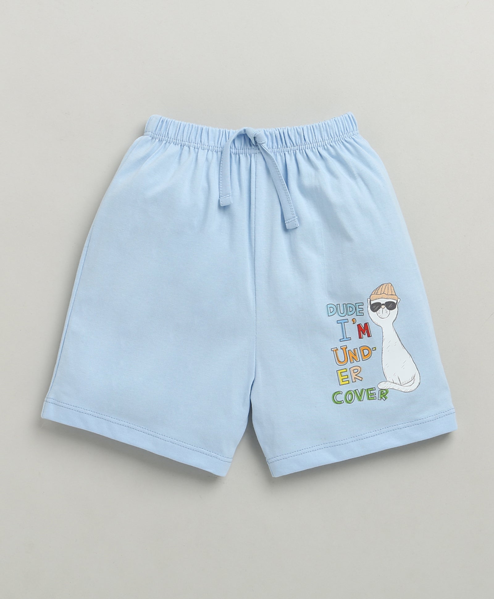 BUMZEE Sky Blue & Yellow Boys Shorts Pack Of 3