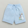 BUMZEE Sky Blue & Yellow Boys Shorts Pack Of 3