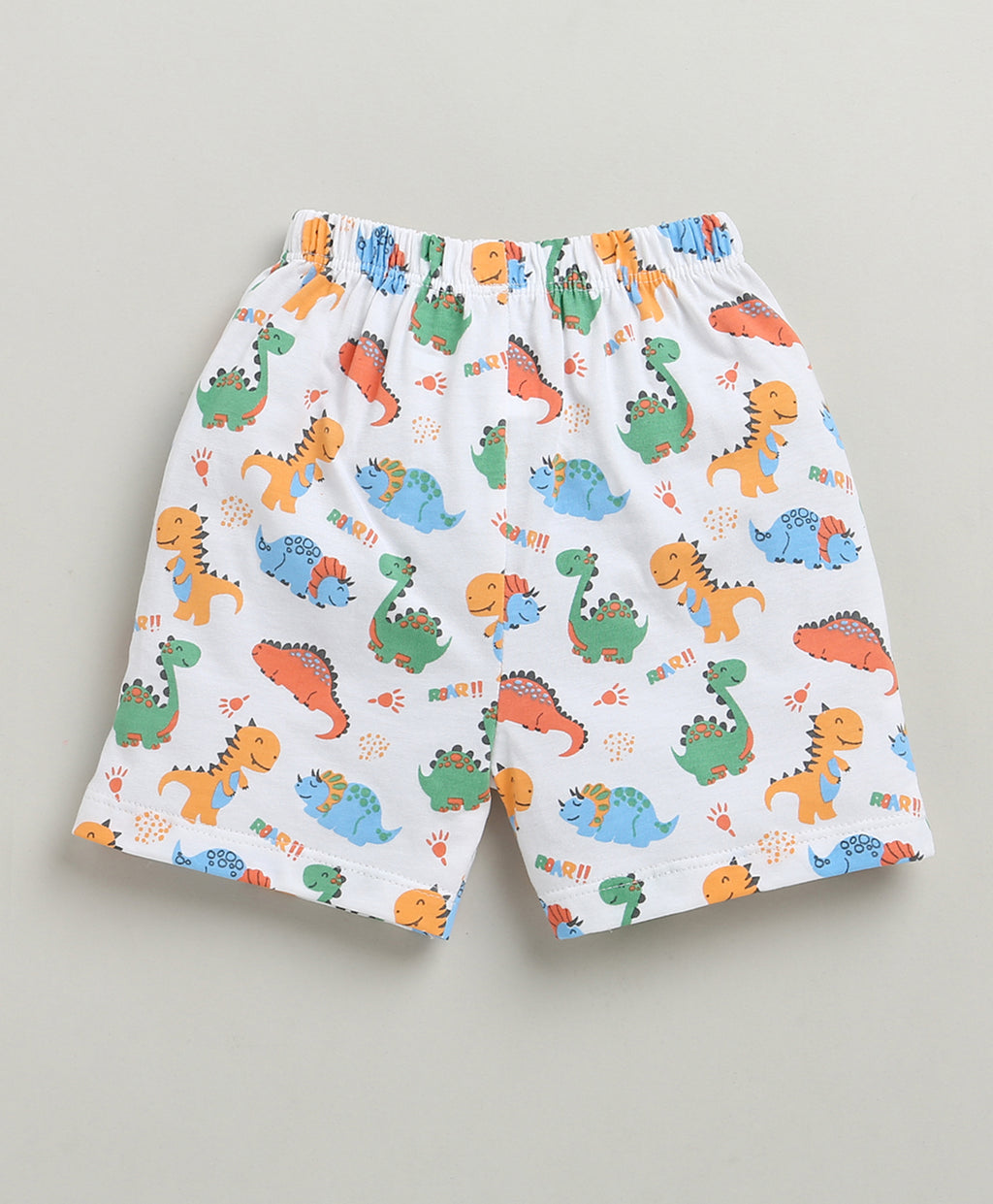 Bumzee Blue & Red Animal Print Shorts, Pack of 3, 100% Cotton
