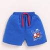 BUMZEE Royal Blue & Orange Boys Shorts Pack Of 3