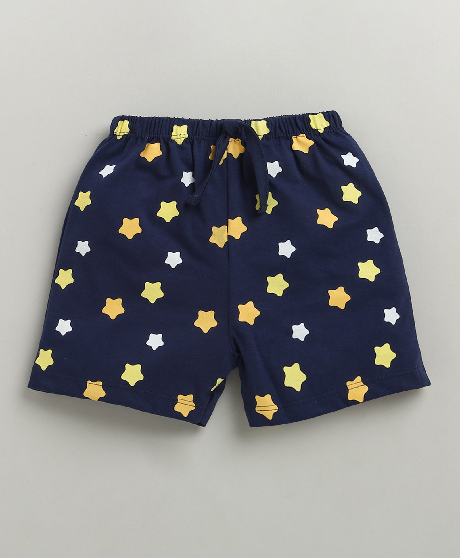 BUMZEE Yellow & Navy Boys Shorts Pack Of 2