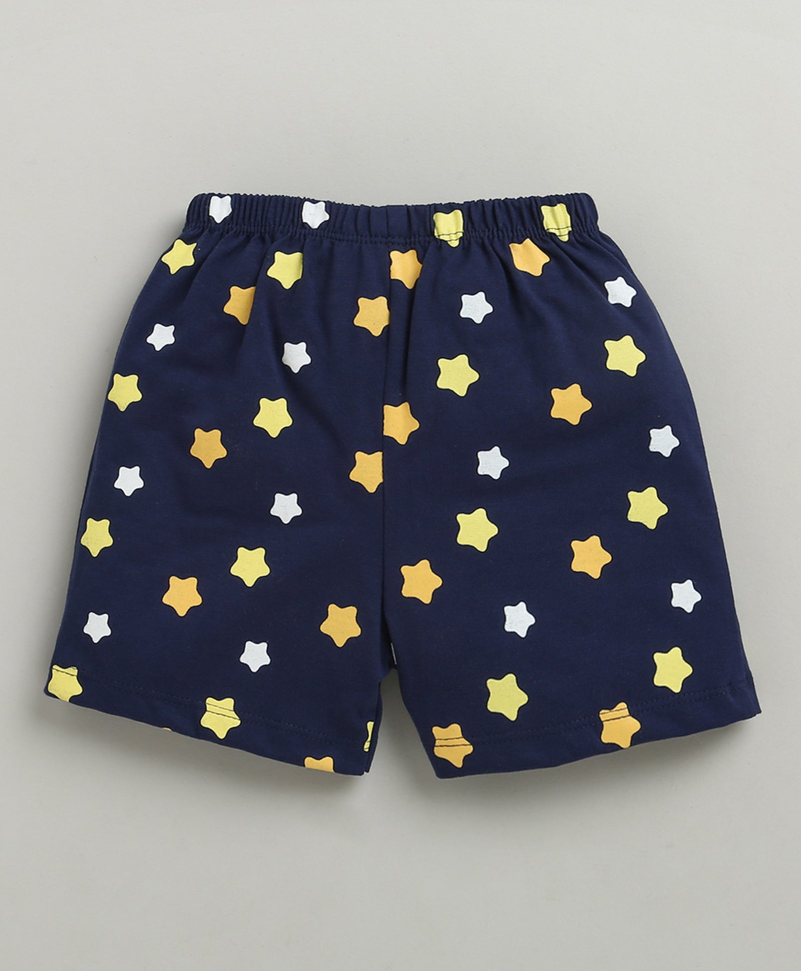 BUMZEE Yellow & Navy Boys Shorts Pack Of 2