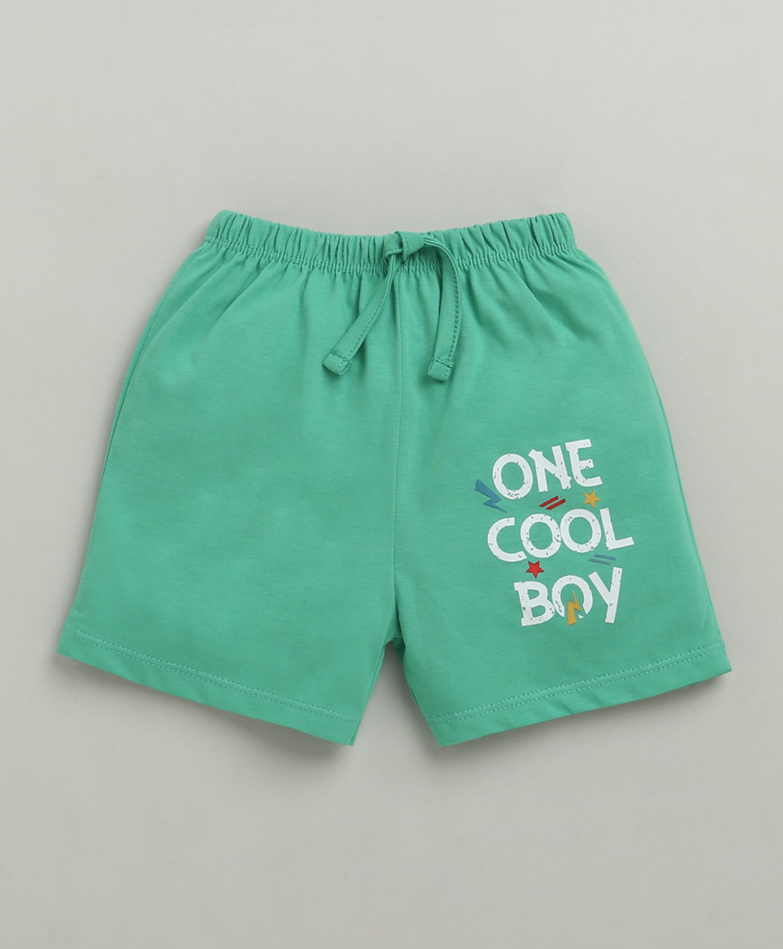 BUMZEE Green & Yellow Boys Shorts Pack Of 3