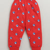 Boys 100% Cotton Graphic T-Shirt & Pyjama Set - Royal Blue & Red