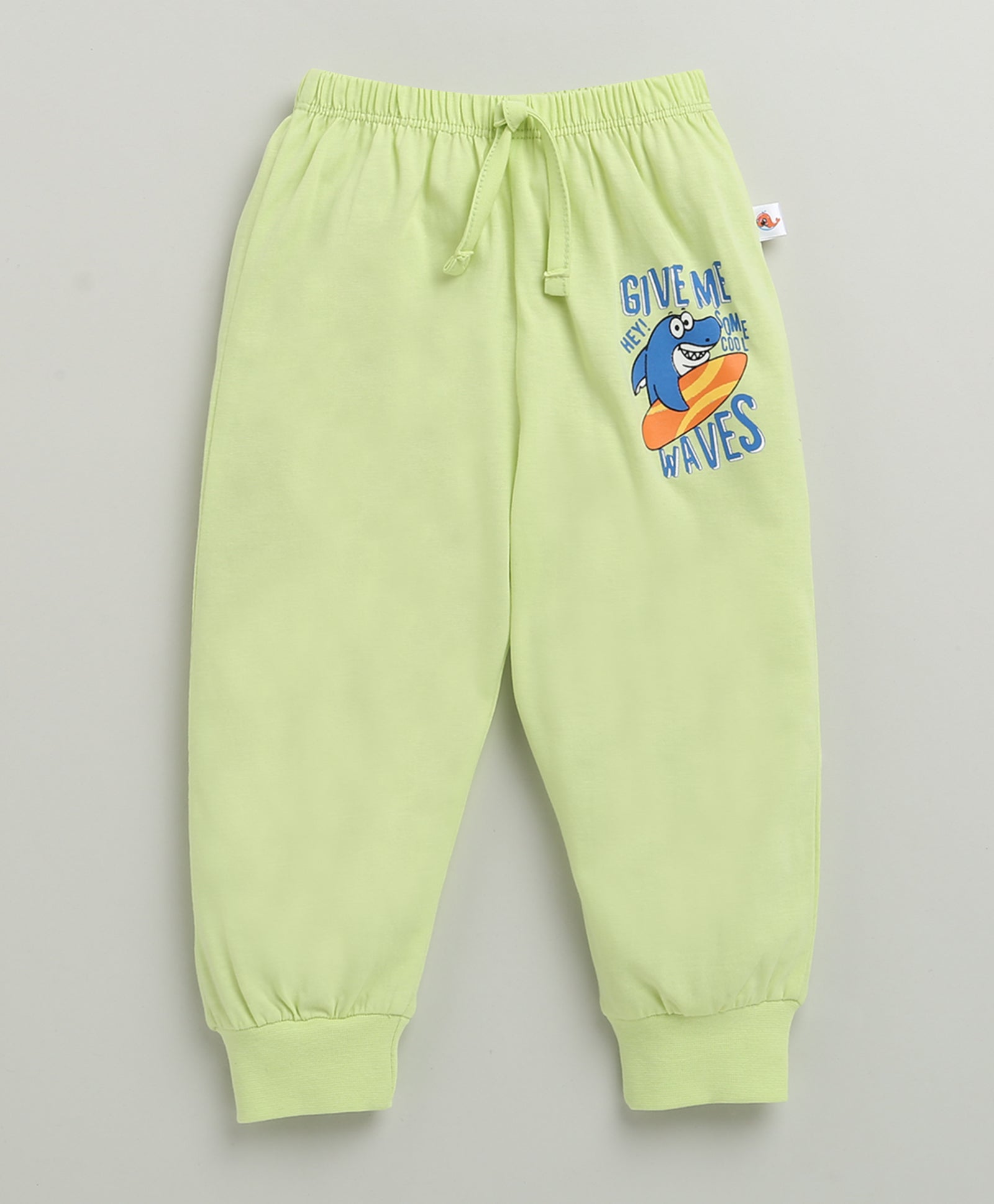 Boys 100% Cotton Stripes T-Shirt & Pyjama Set - Yellow & Lime Green