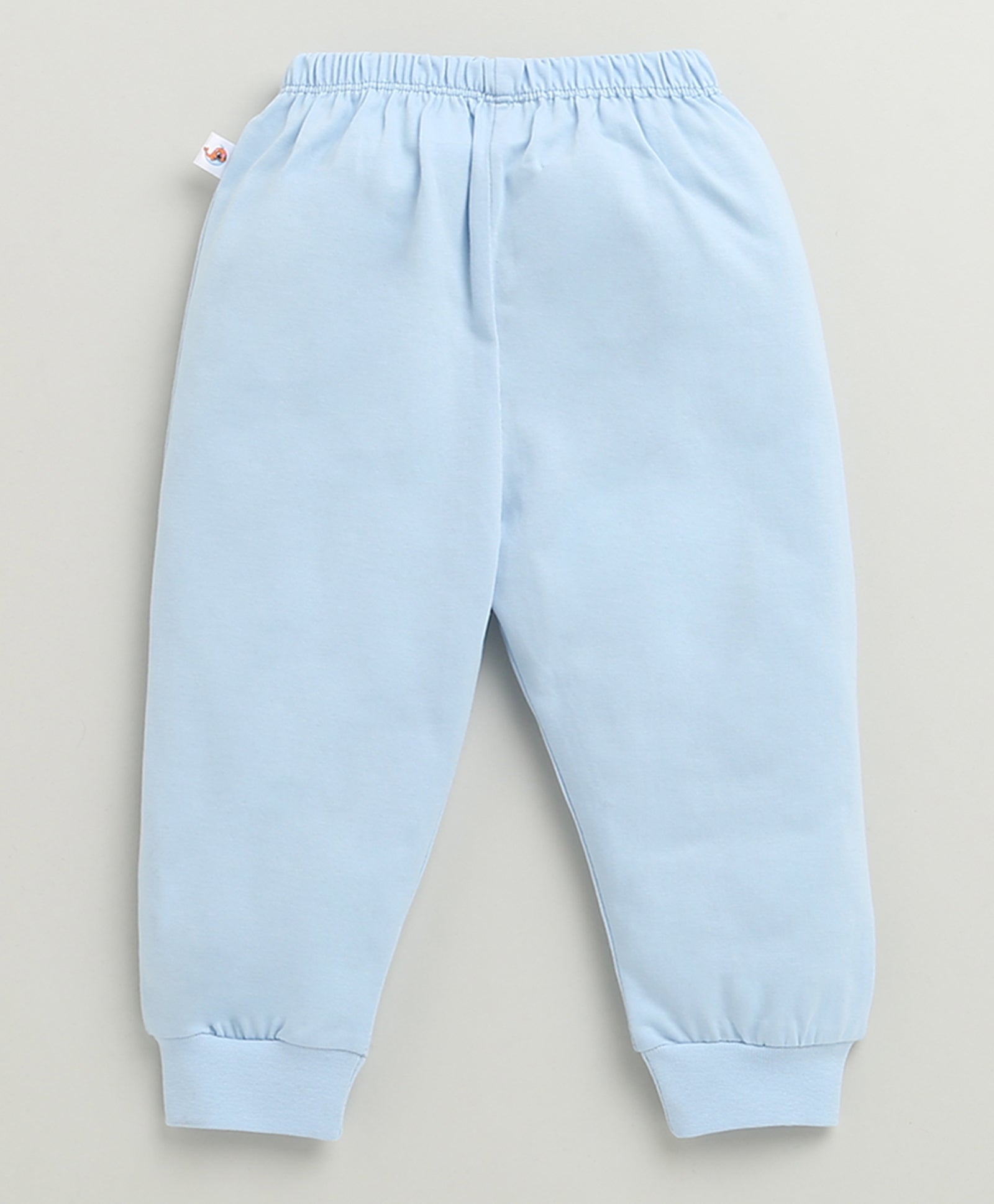 Boys 100% Cotton Animal T-Shirt & Pyjama Set - Sky Blue