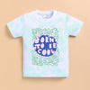 BUMZEE Aqua Blue Boys Half Sleeves T-Shirt & Short Set