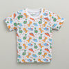 BUMZEE White & Royal Blue Boys Half Sleeves T-Shirt & Short Set