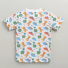 BUMZEE White & Royal Blue Boys Half Sleeves T-Shirt & Short Set