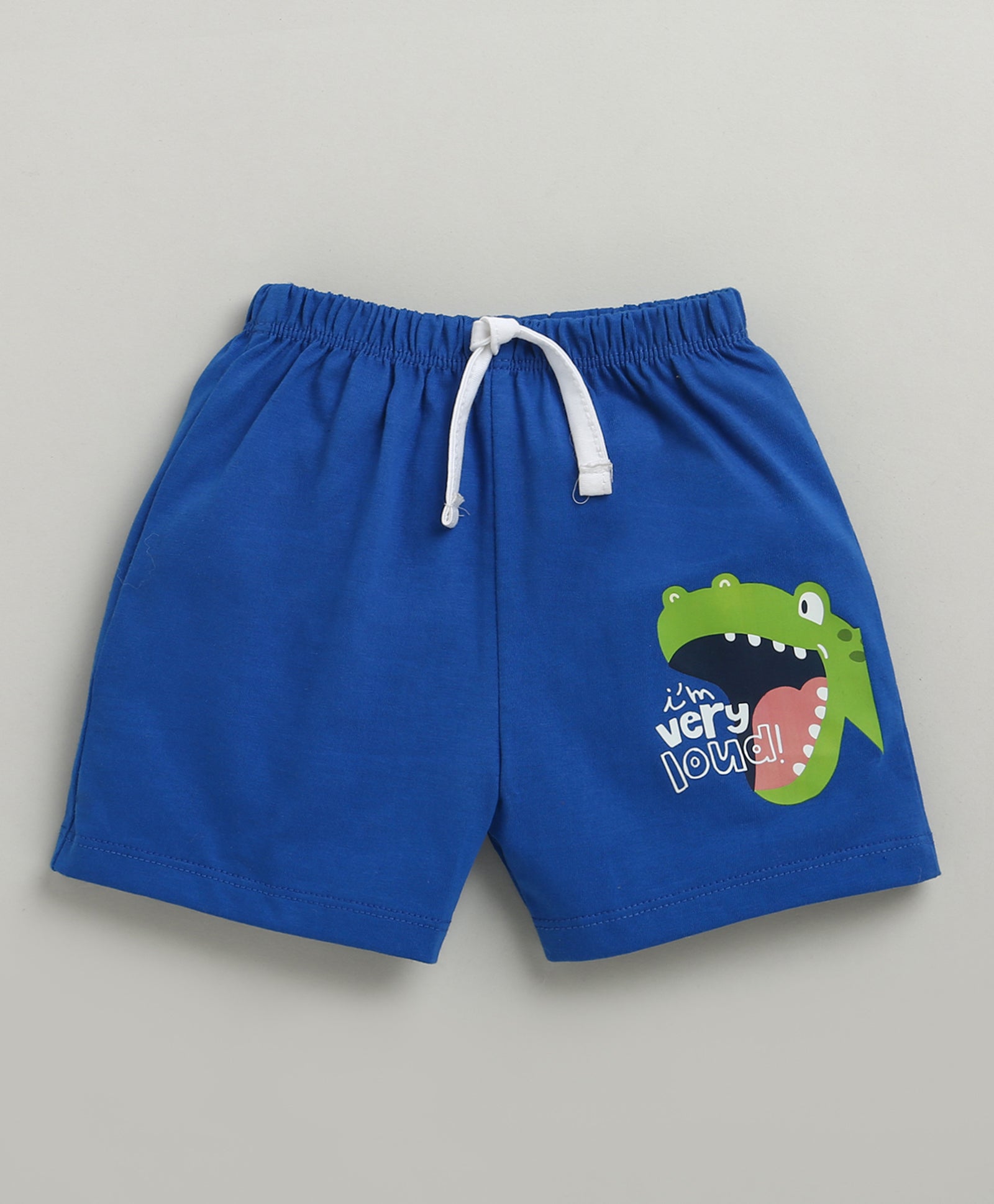 BUMZEE White & Royal Blue Boys Half Sleeves T-Shirt & Short Set