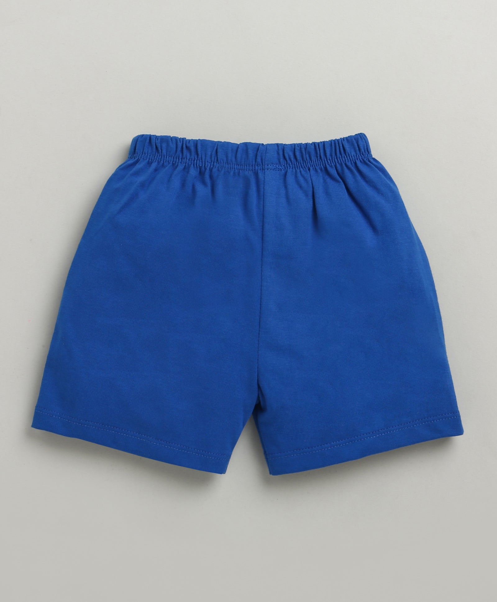 BUMZEE White & Royal Blue Boys Half Sleeves T-Shirt & Short Set