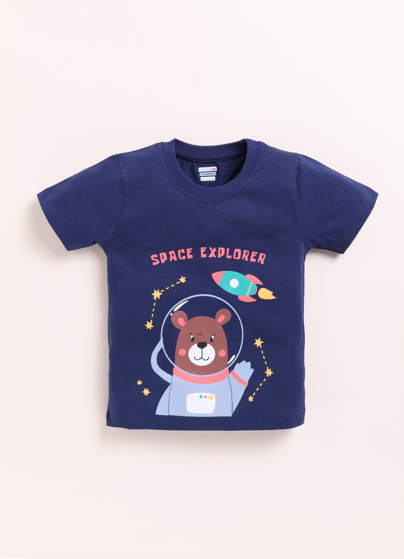 BUMZEE Navy & Red Boys Half Sleeves T-Shirt & Short Set