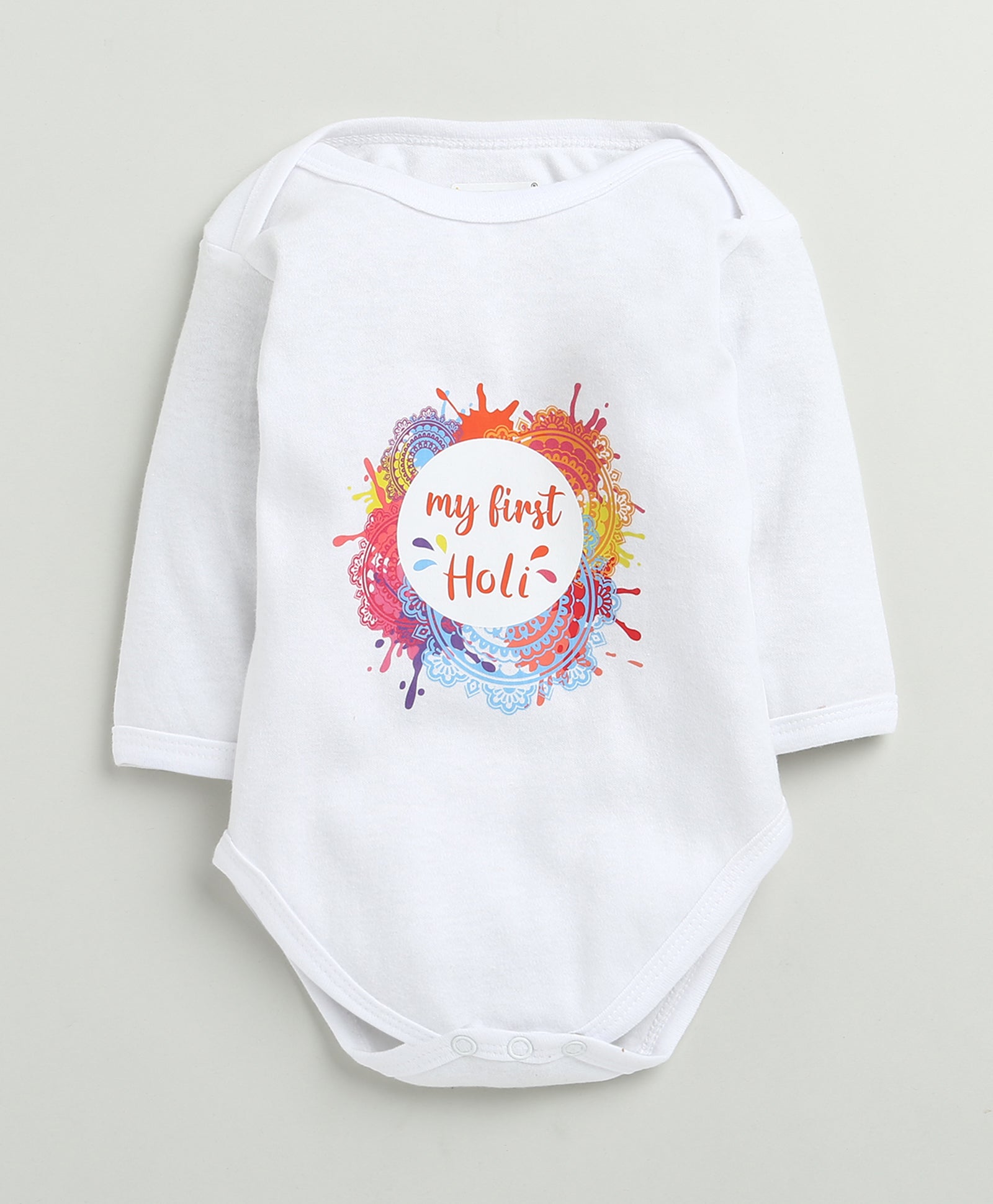 Unisex 100% Cotton nan Bodysuit - White