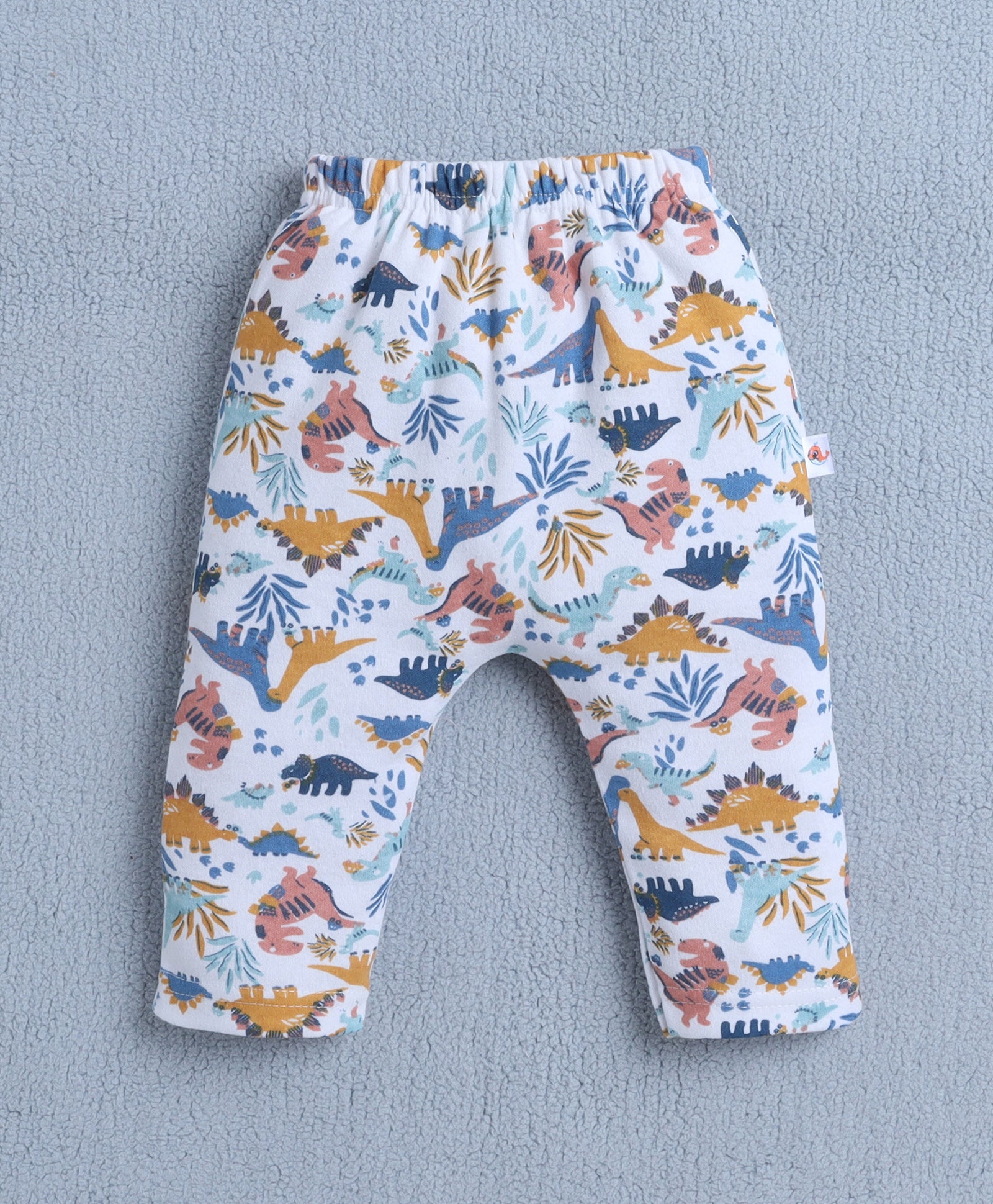 Boys 100% Cotton Animal Diaper Pant - Navy & White