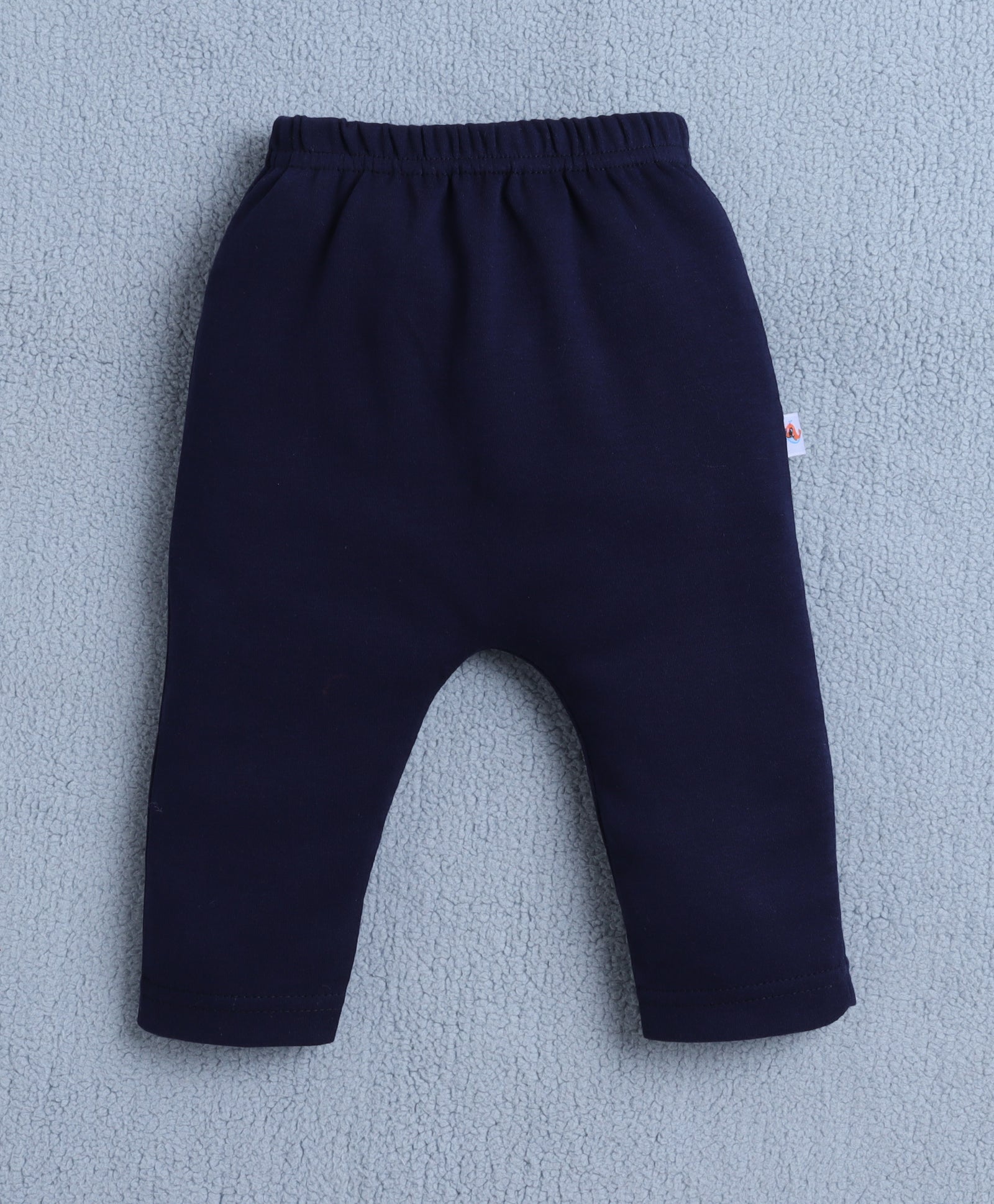 Boys 100% Cotton Animal Diaper Pant - Navy & White