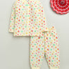 Girls 100% Cotton Graphic Jabla & Pyjama Set - Cream