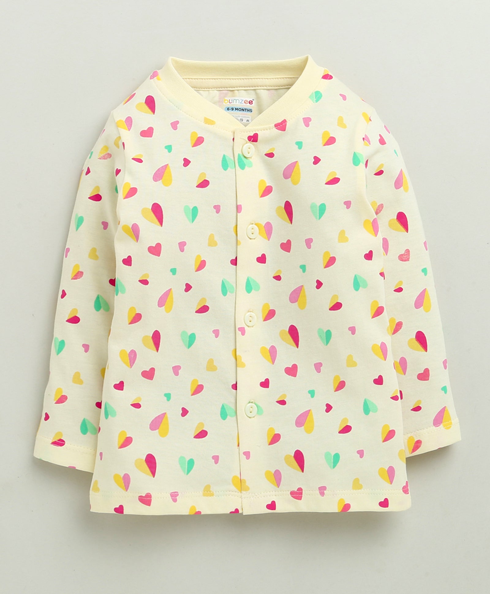 Girls 100% Cotton Graphic Jabla & Pyjama Set - Cream