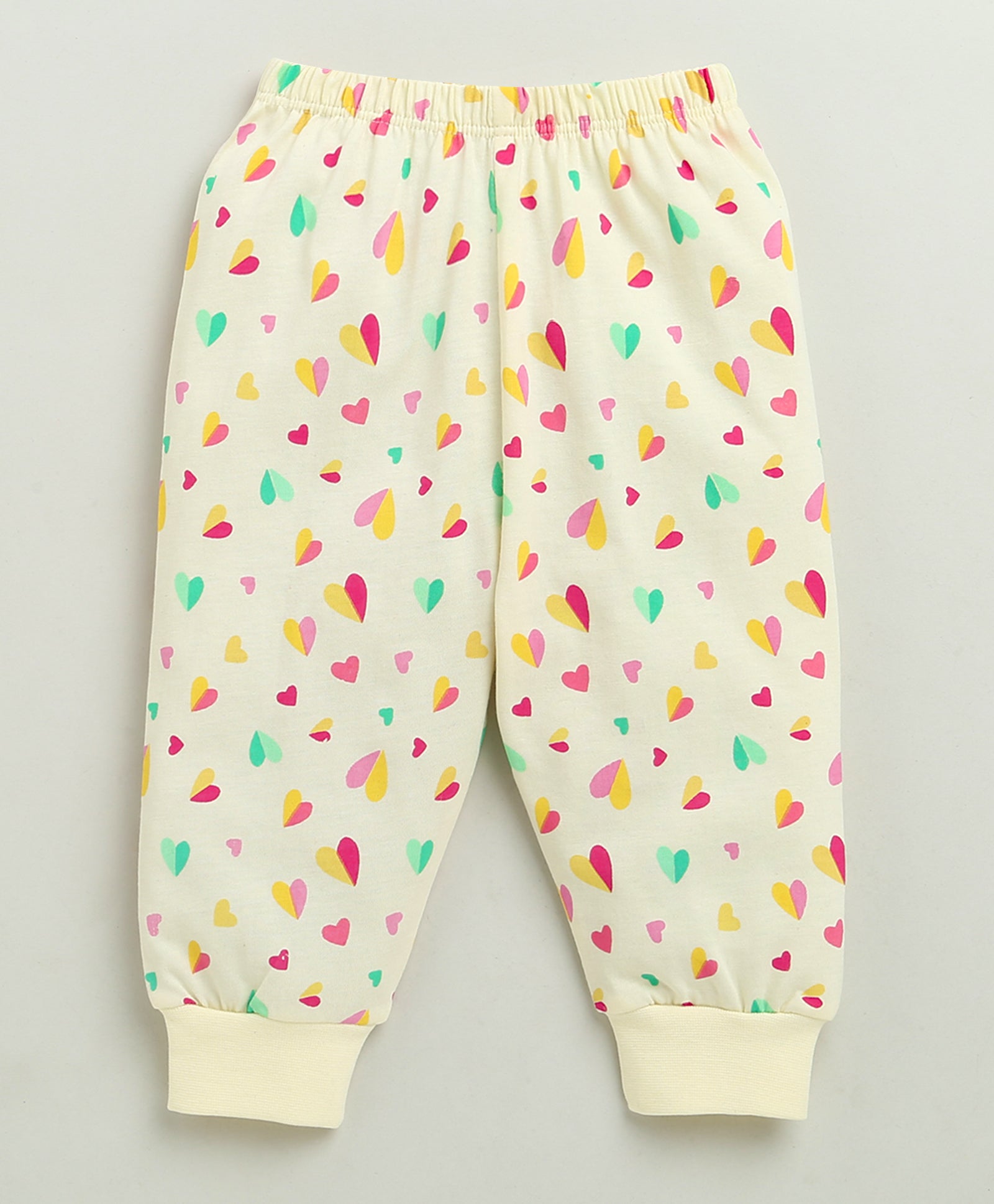 Girls 100% Cotton Graphic Jabla & Pyjama Set - Cream