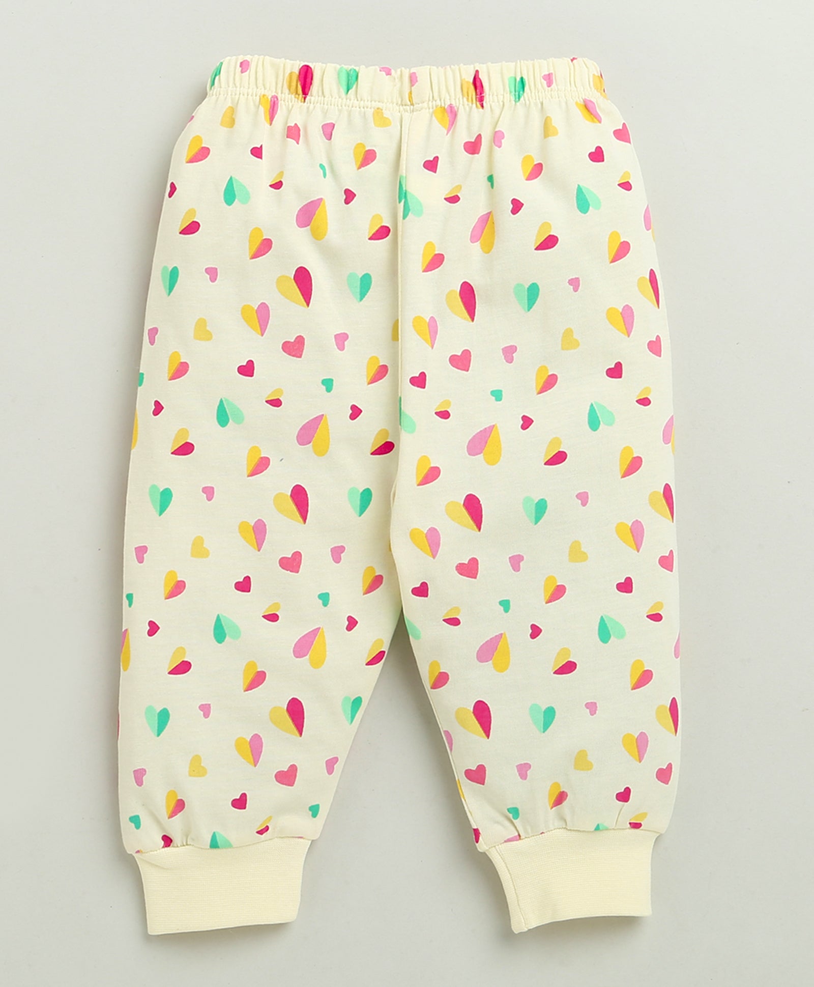 Girls 100% Cotton Graphic Jabla & Pyjama Set - Cream