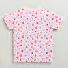 BUMZEE Pink Baby Girls Half Sleeves Jabla & Short Set
