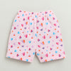 BUMZEE Pink Baby Girls Half Sleeves Jabla & Short Set