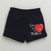 BUMZEE Navy & Red Girls Shorts Pack Of 2