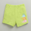BUMZEE Baby Pink & Green Girls Shorts Pack Of 2