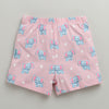 BUMZEE Baby Pink & Green Girls Shorts Pack Of 2