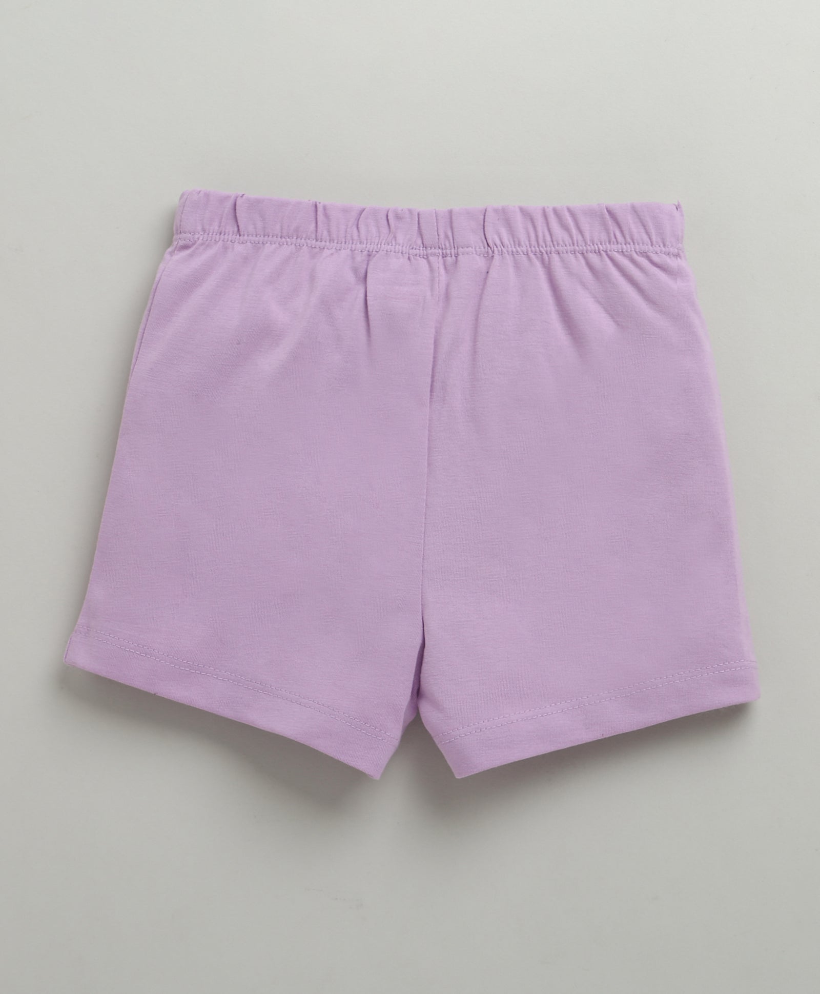 BUMZEE White & Lavender Girls Shorts Pack Of 2