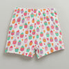 BUMZEE White & Lavender Girls Shorts Pack Of 2