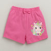 BUMZEE Green & Pink Girls Shorts Pack Of 3