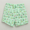 BUMZEE Green & Pink Girls Shorts Pack Of 3