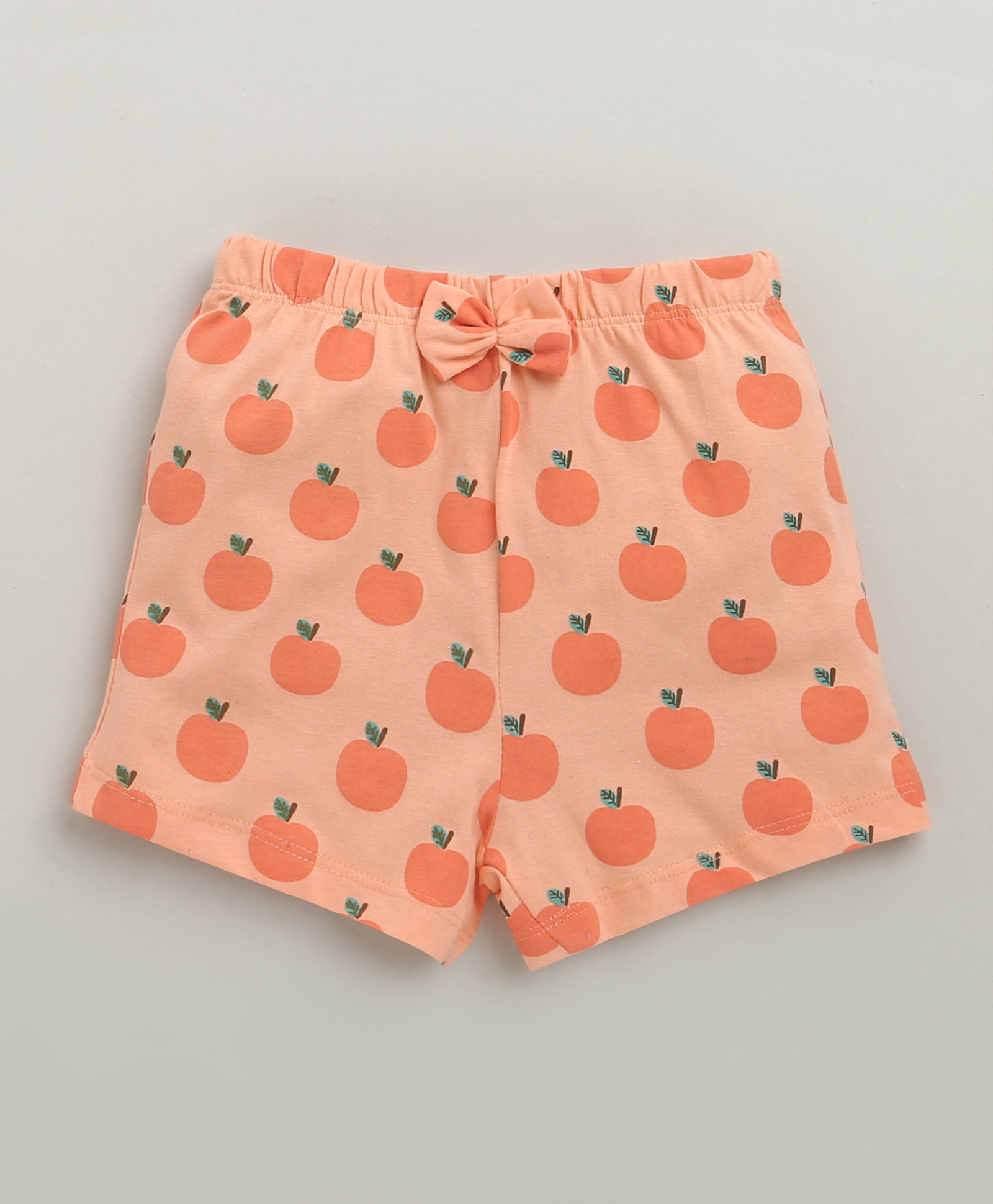 BUMZEE Sky Blue & Peach Girls Shorts Pack Of 3