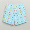 BUMZEE Sky Blue & Peach Girls Shorts Pack Of 3