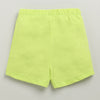 BUMZEE Blue & Green Girls Shorts Pack Of 3