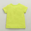 BUMZEE Lime Green & Lavender Girls Half Sleeves Cotton T-Shirts Pack Of 2