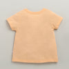 BUMZEE Navy & Peach Girls Half Sleeves Cotton T-Shirts Pack Of 2