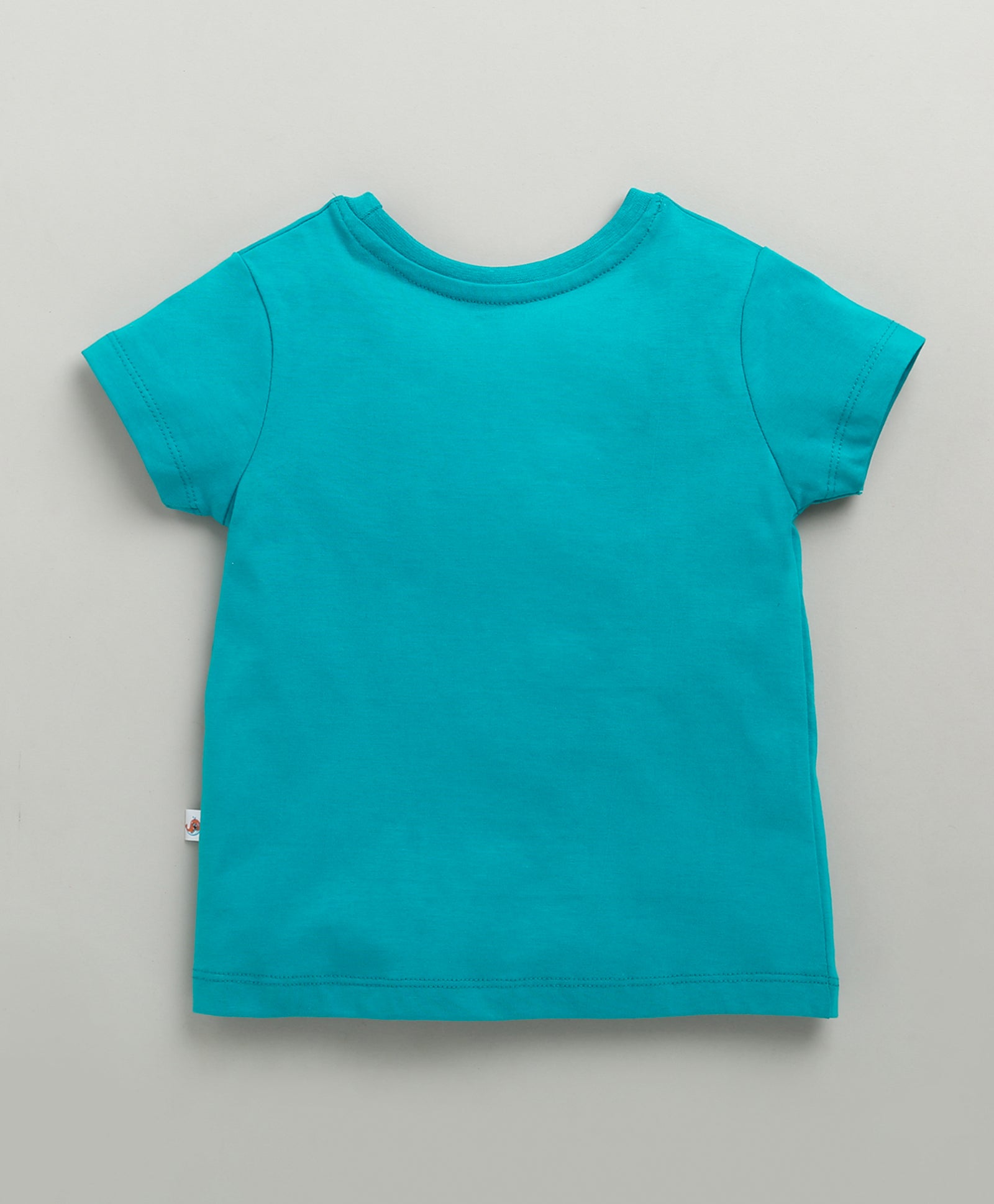 BUMZEE Blue & White Girls Half Sleeves Cotton T-Shirts Pack Of 2