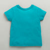 BUMZEE Blue & White Girls Half Sleeves Cotton T-Shirts Pack Of 2