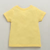 BUMZEE Pink & Yellow Girls Half Sleeves Cotton T-Shirts Pack Of 2