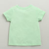 BUMZEE Green & Pink Girls Half Sleeves Cotton T-Shirts Pack Of 2