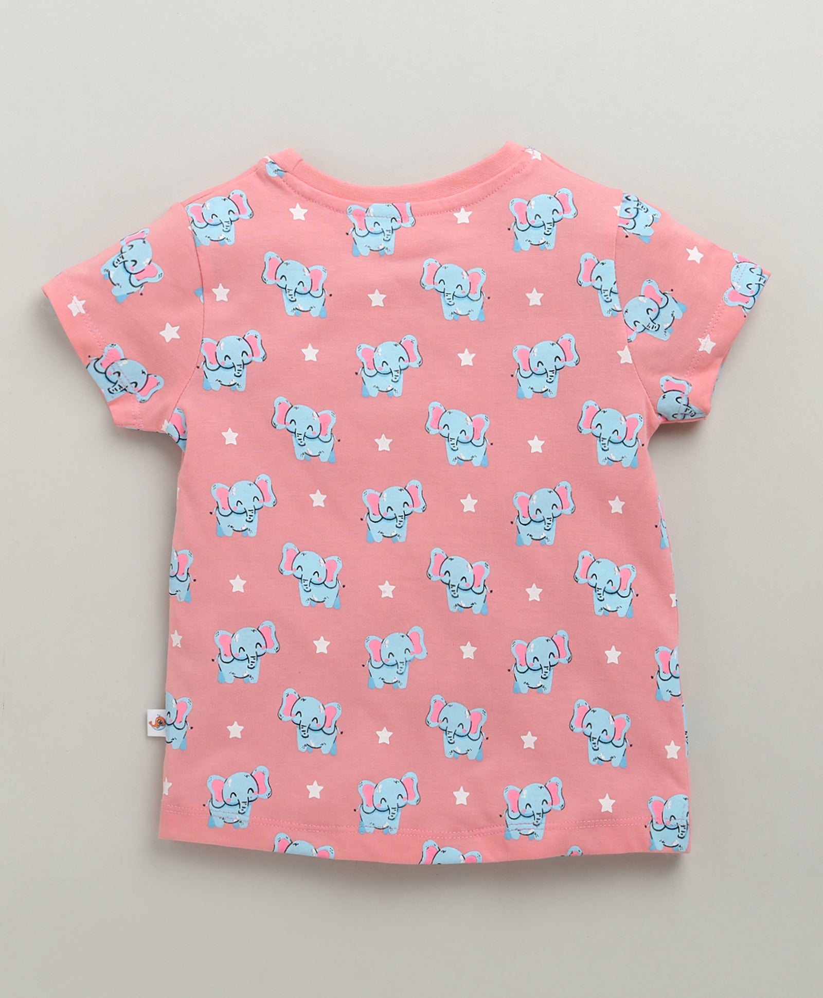 BUMZEE Green & Pink Girls Half Sleeves Cotton T-Shirts Pack Of 2