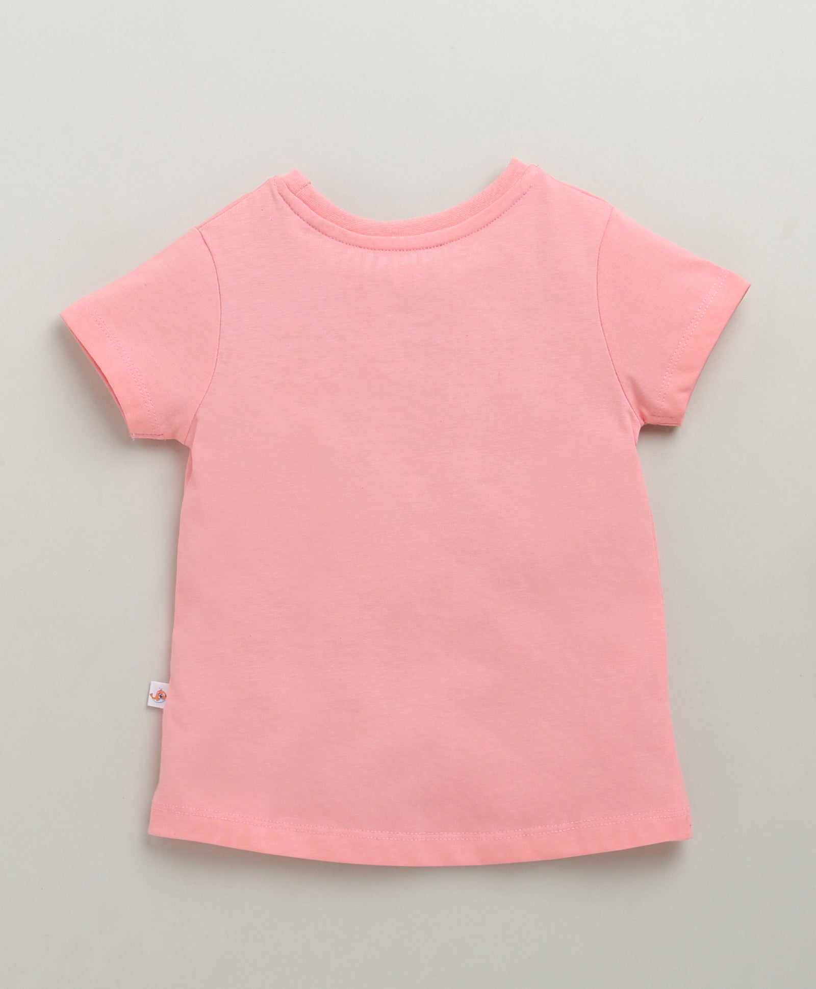 BUMZEE Blue & Pink Girls Half Sleeves Cotton T-Shirts Pack Of 2