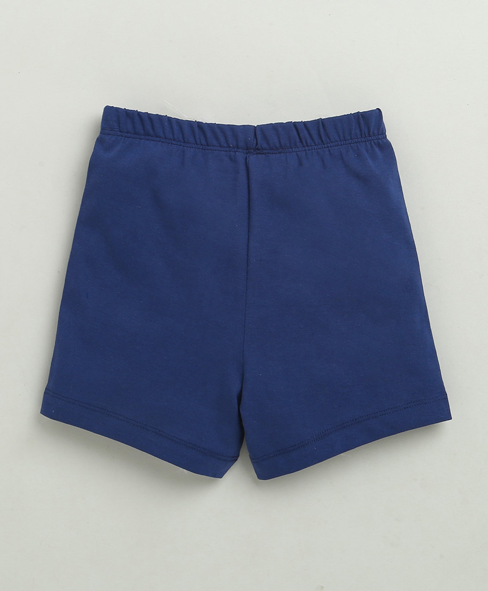 BUMZEE Peach & Navy Girls Half Sleeves T-Shirt & Short Set