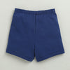 BUMZEE Peach & Navy Girls Half Sleeves T-Shirt & Short Set